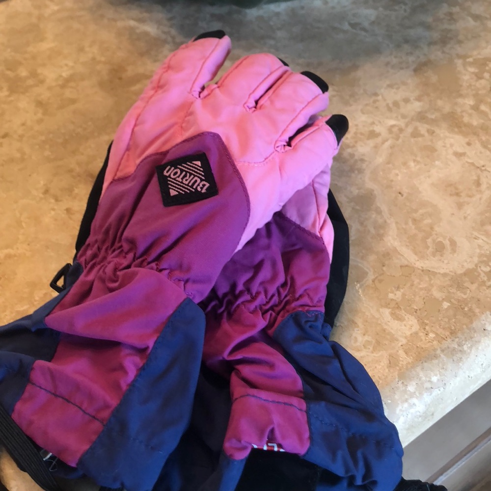 Girls Burton snow gloves size S